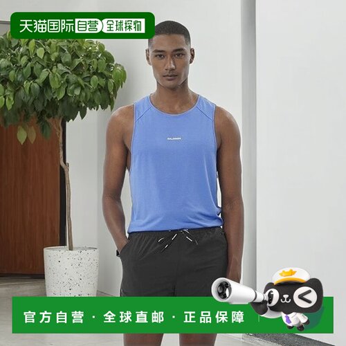 自营欧洲直邮Salomon萨洛蒙 SHAKEout CORE系列男士深蓝色涤纶背