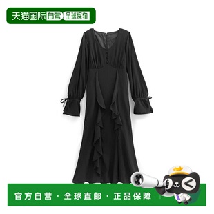 连衣裙 斋藤飞鸟荷叶边开衩长款 tu1543优雅 GRL 日本直邮日潮