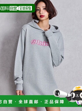 1h可退 日本直邮GYDA 女装 Plaisir豹纹刺绣连帽裙 宽松Y2K风 072