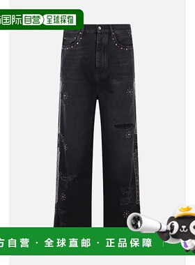 1h可退 香港直邮AMIRI 男士牛仔裤 AMBMJE1011097 SS2026 黑色