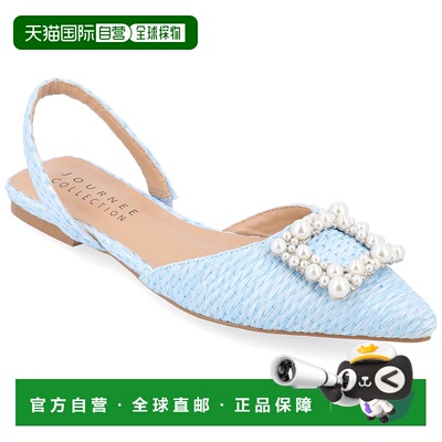 自营 journee collectionJournee Women's Hannae Flats - blue