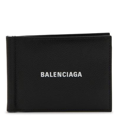 潮奢 Balenciaga 巴黎世家 男士 BLACK AND WHITE LEATHER CASH