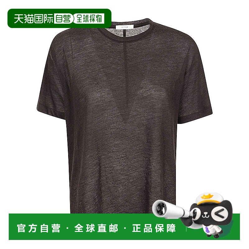 1h可退 香港直邮THE ROW 女士T恤 8309K52DBR AW2024 黑色 The Ro