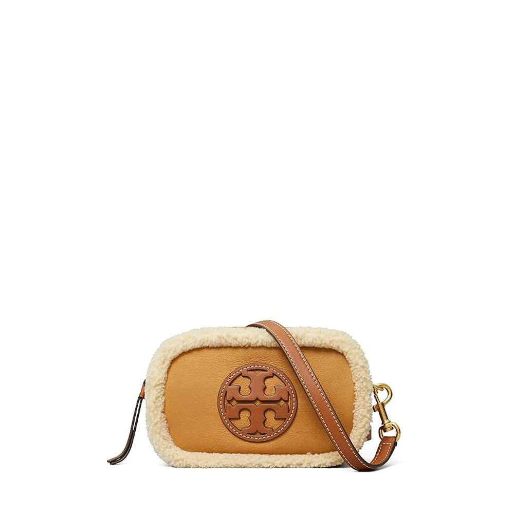 潮奢 Tory Burch 女士Miller Shearling Mini Crossbody Bag 手提 箱包皮具/热销女包/男包 通用款女包 原图主图