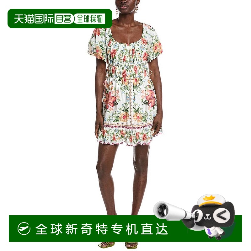 1h可退 【美国直邮】farm rio 女士 连衣裙新款露背印花紧身