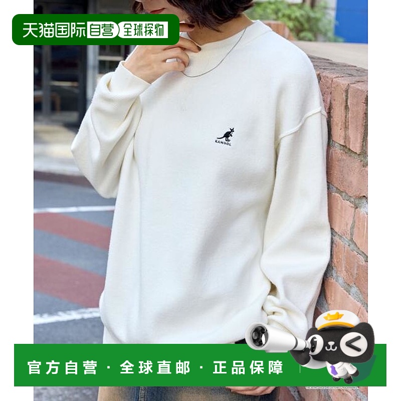 1h可退 日本直邮MONO-MART KANGOL 联名标志卫衣风圆领针织套头衫