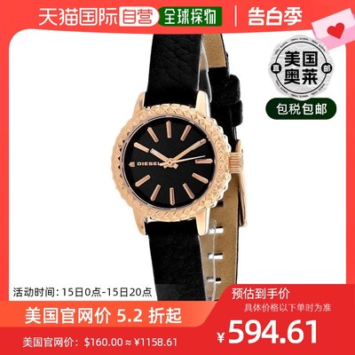 Diesel Women's Black dial Watch black 【美国奥莱】直发