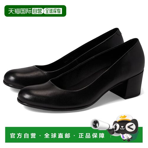 美国直邮ecco 爱步 女士 35 正装经典款浅口鞋 black黑色 舒适时