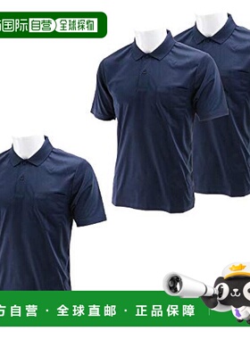 【日本直邮】Sk11藤原产业ONE UP短袖翻领POLO衫L码深蓝色3件