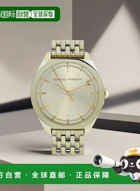 自营 Rebecca Minkoff Amari 金色手表 2200326 美国奥莱直发