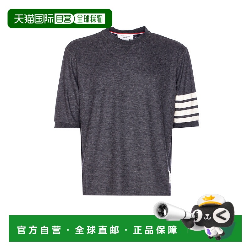1h可退 香港直邮THOM BROWNE 男士T恤 MJS292AJ0213015 AW2025 灰