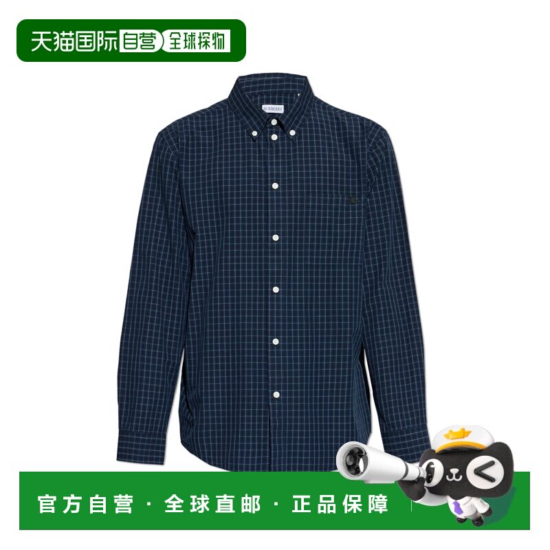 自营burberry'Roland' 衬衫-蓝色 美国奥莱直发