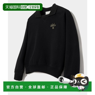 韩国直邮SATUR设计师款大气简约日常休闲个性卫衣SA23FWMT02BK