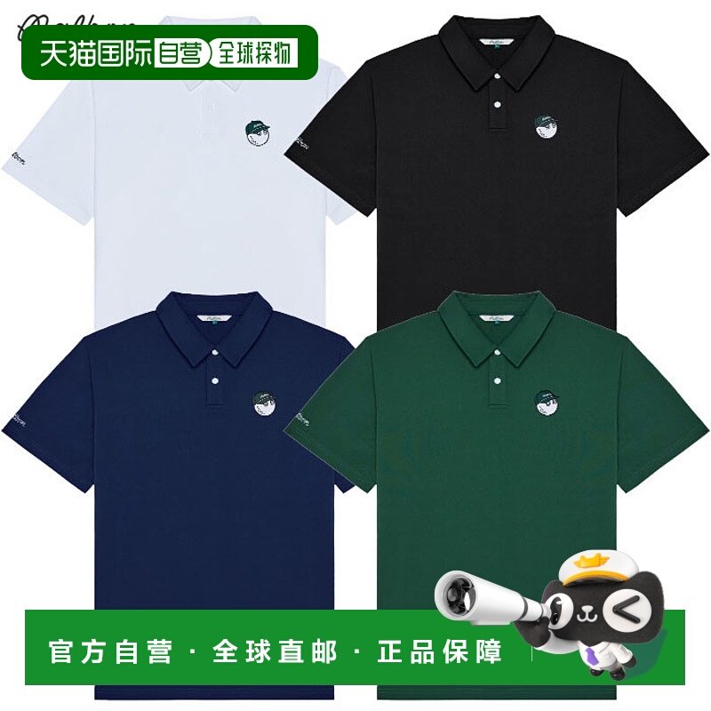 日本直邮Malbon Golf 男士 Fairway Baldwin Polo 衫短袖M-940320