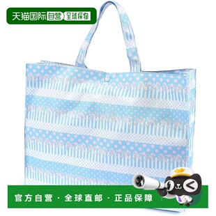 【日本直邮】CCS 女童防水轻量方形泳袋 波尔卡点与蕾丝蓝 NP4030