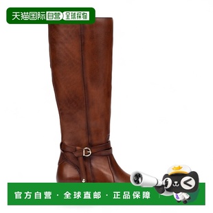 自营 Pikolinos女式及膝高草坝棕色皮靴-Daroca-巧克力棕色 美国