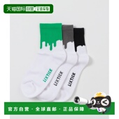 1h可退 UMA7LIXTICK1ST 袜子 日本直邮LIXTICK男士 drip图案3双装