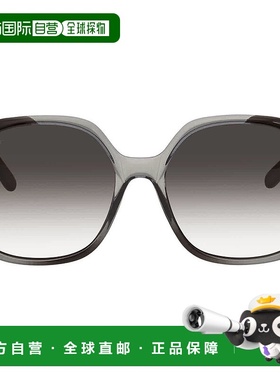 自营Salvatore Ferragamo Grey Gradient Butterfly Sunglasses S