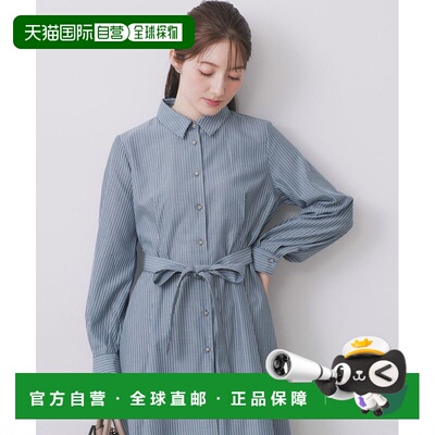 日本直邮index 女装 3色亮丝全涤衬衫裙 宽松显瘦开衩设计 C58540