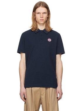 潮奢 Canada Goose 加拿大鹅 男士 海军蓝 Beckley Polo 衫 1600M