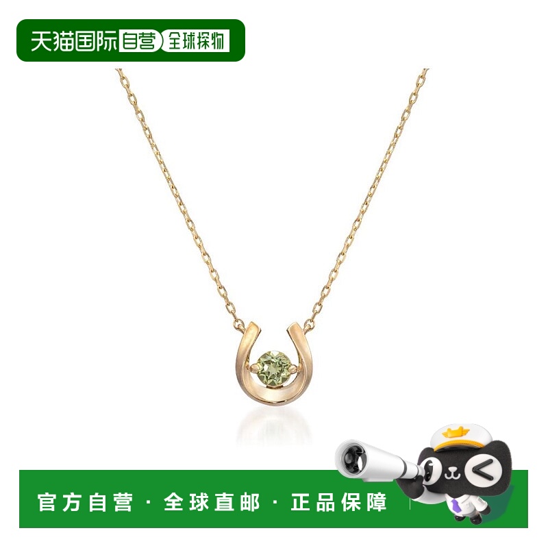 日本直邮日潮 Star JewelryK10 马蹄橄榄石项链番号:2JN1073宝石