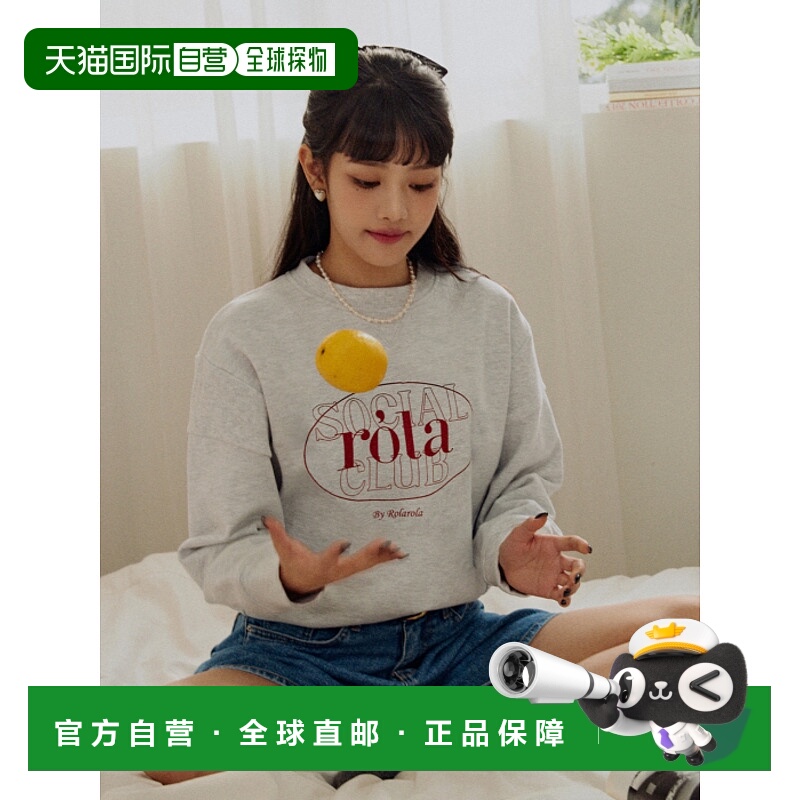 韩国直邮rolarola少女甜美可爱清新法式日常设计师女款卫衣301920