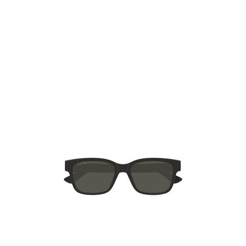 GUCCI 男士眼镜 GG1716S003 AW2024 黑色 几何太阳镜