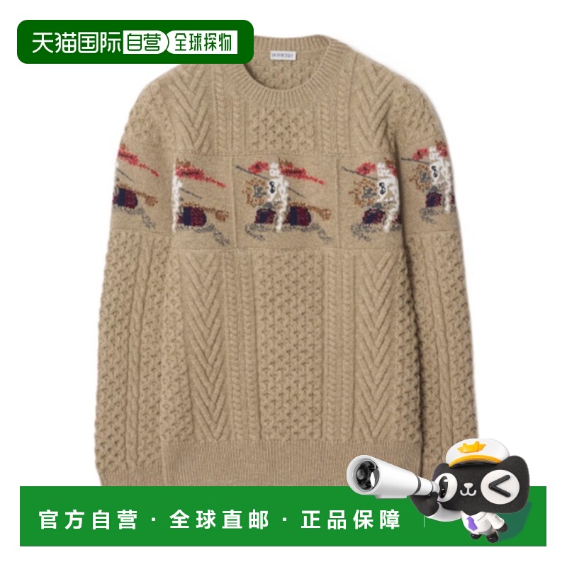香港直邮Burberry EKD Aran 针织羊毛衫 81177391