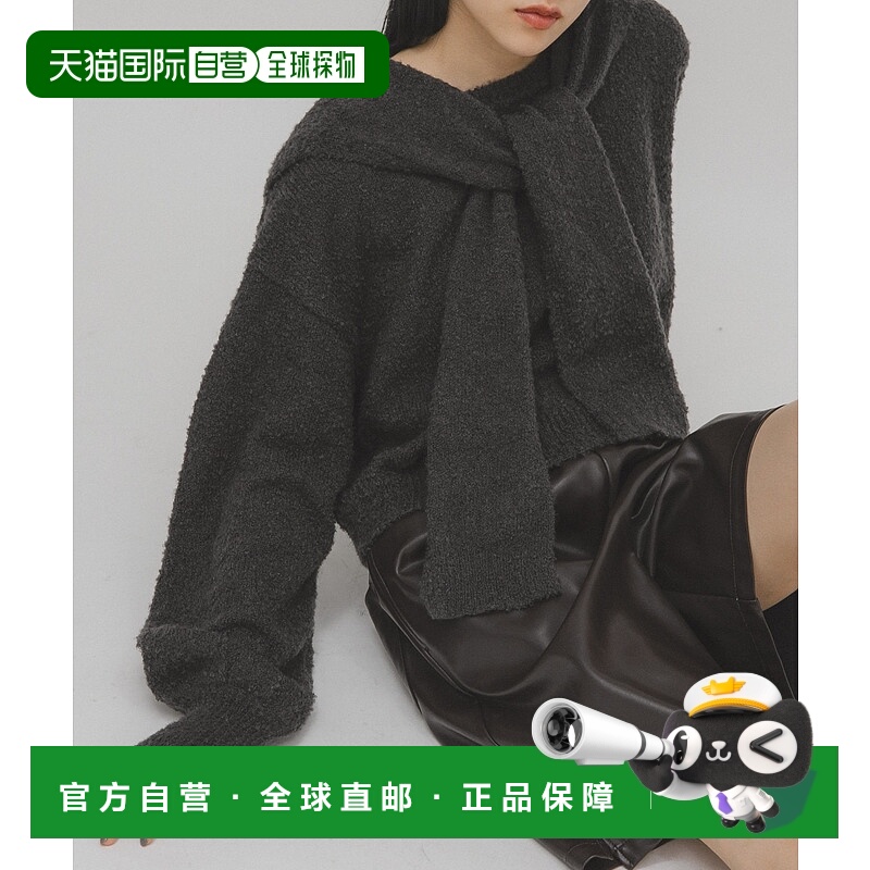 1h可退 日本直邮KBF 女装 宽松设计感套头针织衫 双层叠搭风格 KB