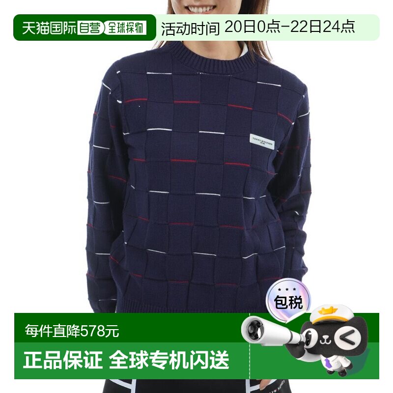 日本直邮TOMMY HILFIGER GOLF 女士棉花糖触感圆领针织高尔夫服装