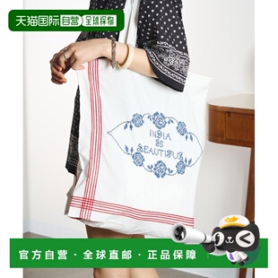 日本直邮INDIA IS BEAUTIFUL 女士 联名刺绣托特包 212262053015