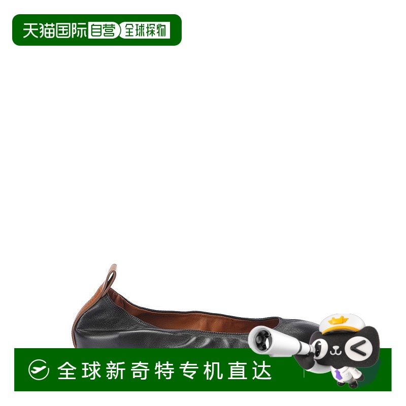 自营lanvin黑色圆头舞者芭蕾舞者-黑色 【美国奥莱】直发