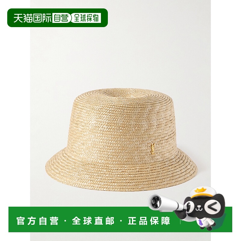 1h可退 香港直邮潮奢 Saint Laurent 圣罗兰 女士 徽标别针渔夫帽