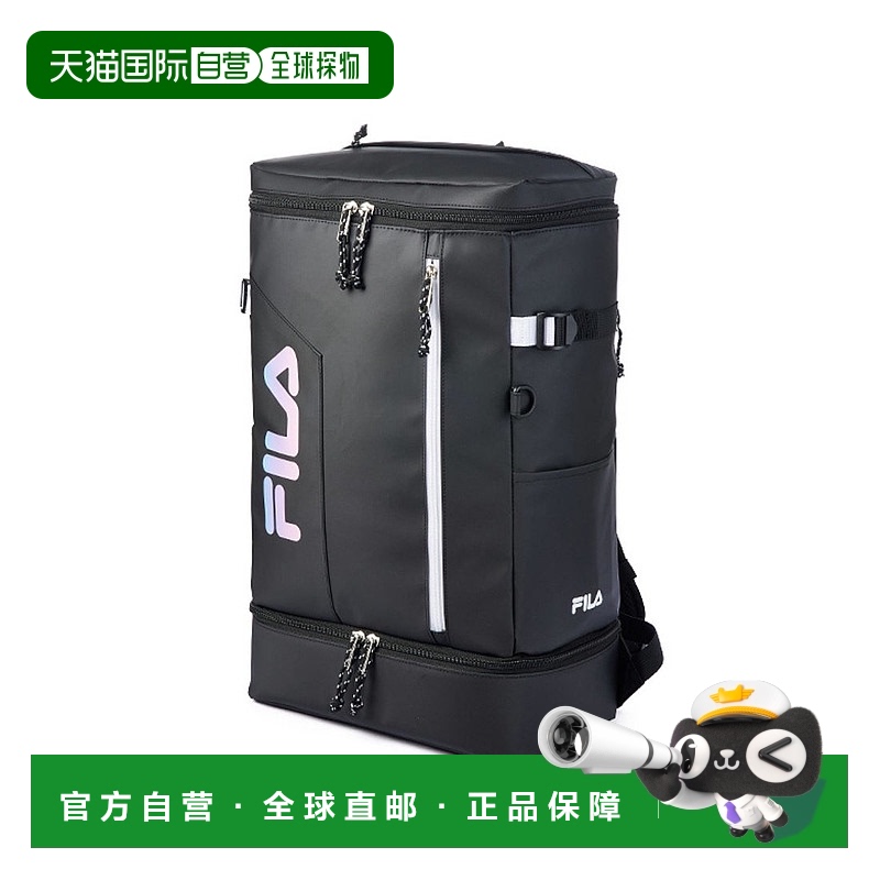 日本直邮 FILA 35L方形盒子型大容量防水背包 男女通用学生款 [77