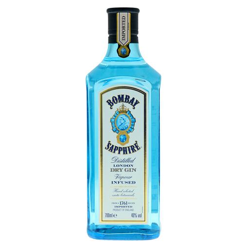 欧洲直邮Bombay Sapphire孟买蓝宝石金酒40%vol700ml英国洋酒原装