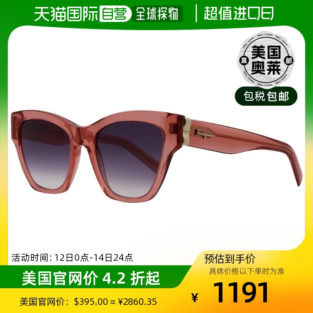 Salvatore Ferragamo Cateye太阳镜 SF1010 643 Antique Rose 53