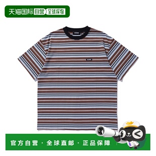 1h可退 日本直邮XLARGE 男士条纹短袖T恤 101251011027