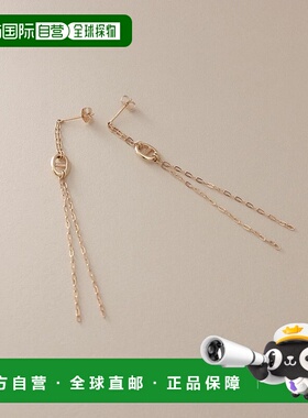 日潮跑腿COCOSHNIK K10 海洋图案链条流苏耳钉 配饰405-76594