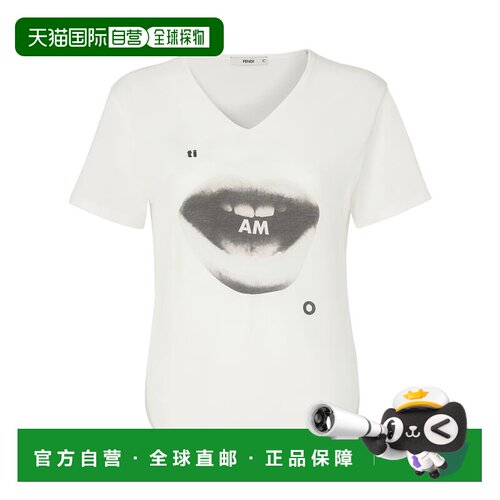 香港直邮FENDI 女士T恤 FS9805B19YF0QM0 AW2026 白色 T-SHIRT IN