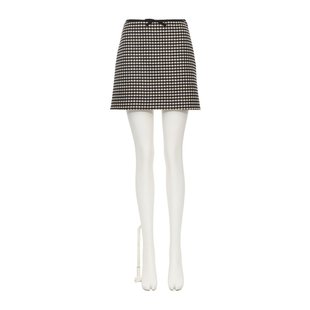 花色 VALENTINO AW2025 BRADJ09F10AN 格纹半身裙 女士半身裙