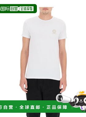 香港直邮VERSACE 男士T恤 AU10193A232741A1001 AW2024白色男装