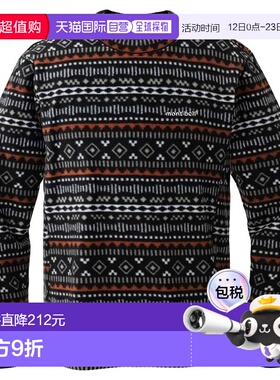 日潮跑腿Montbell蒙贝欧 CLIMAPLUS 100 男款印花轻薄运动衫卫衣