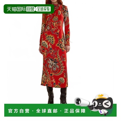 自营farm rioMaxi Floral Cutout Midi Dress In Red - red 美国