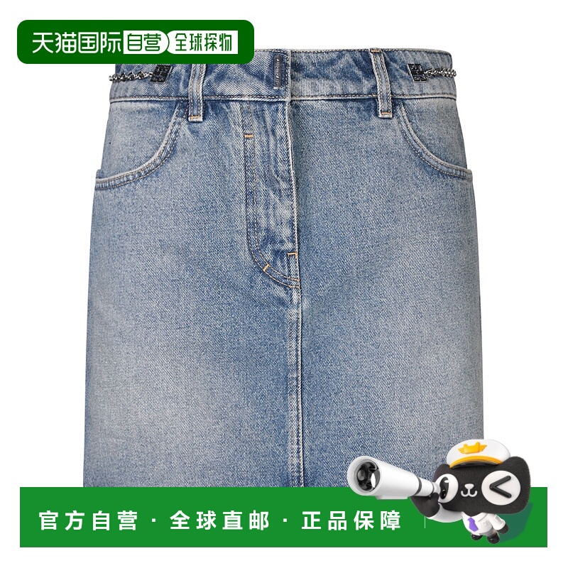 1h可退 香港直邮GIVENCHY 女士牛仔裤 BW40SQ5Y9N420BLUE SS2024