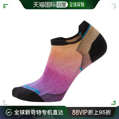 香港直邮潮奢 smartwool 女士 Run Zero Low Ankle 方形渐变色印