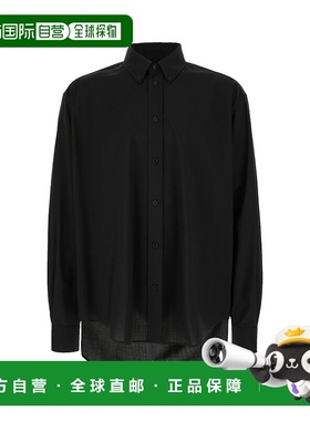 香港直邮FENDI 男士衬衫 FS1275ASCHF0QA1 SS2025 黑色 SHIRT LIG