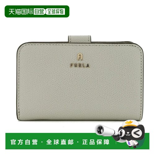 日本直邮FURLA 香奈儿山茶花双折短款钱包 WP00314