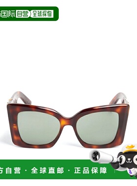 1h可退 香港直邮潮奢 Saint Laurent 圣罗兰 女士 Blaze 玳瑁太阳