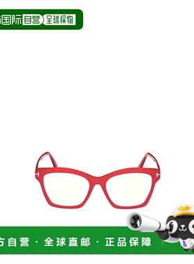 1h可退 香港直邮TOM FORD 女士眼镜 FT5965B075 CO 白色 徽标平光