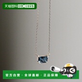 1h可退 903083 伦敦蓝托帕石长方形K10YG项链 日本直邮cui cui